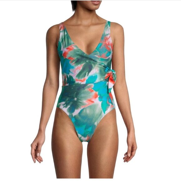 New Tanya Taylor Kelly Wrap-Style One-Piece Summer Swimsuit Size 3X - Picture 1 of 1